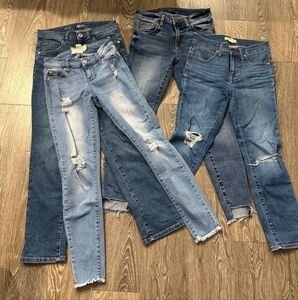 Bundle of 4 pairs of Madewell, KUT, Altered State & Style & Co sizes 24-26 1/2